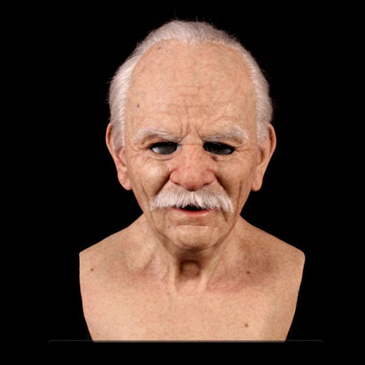 Szórakoztató Halloween Cosplay Party Mask - Igazi Old Man sisakmaszk