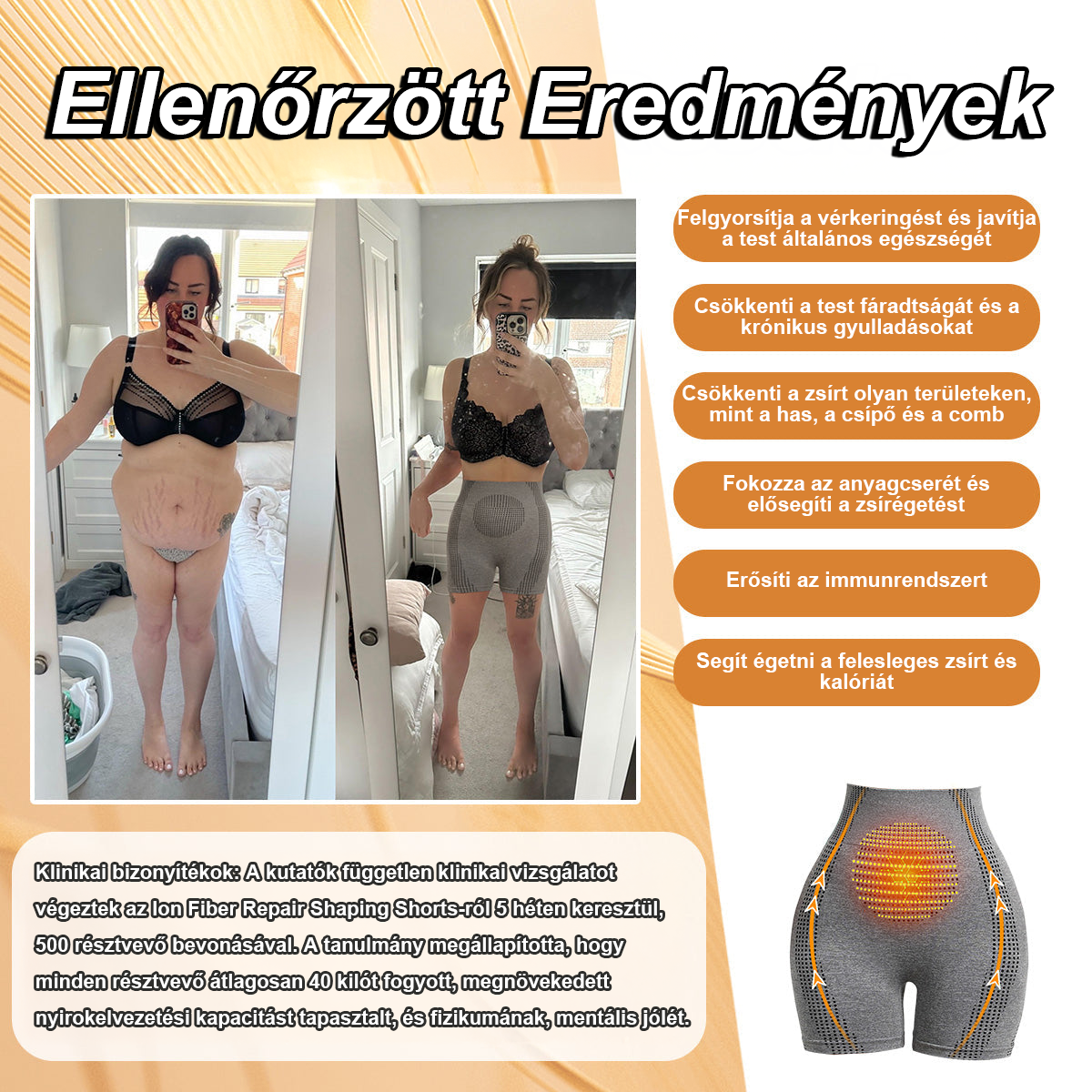 [ ⭐ utánvétel (COD) ⭐ ]KirpteTM Mikrovibrációs masszázs modul jégselyemion ionszálas javító rövidnadrág 💎