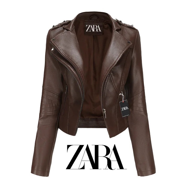 [ZARA]✨Elegáns női bőrkabát, stílusos és kényelmes bármilyen alkalomra.✨
