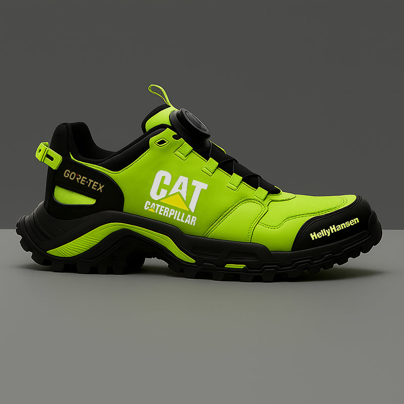 A CAT és a Helly Hansen egyesítette erőit, hogy férfi szúrás- és törésálló munkabakancsot alkossanak.
