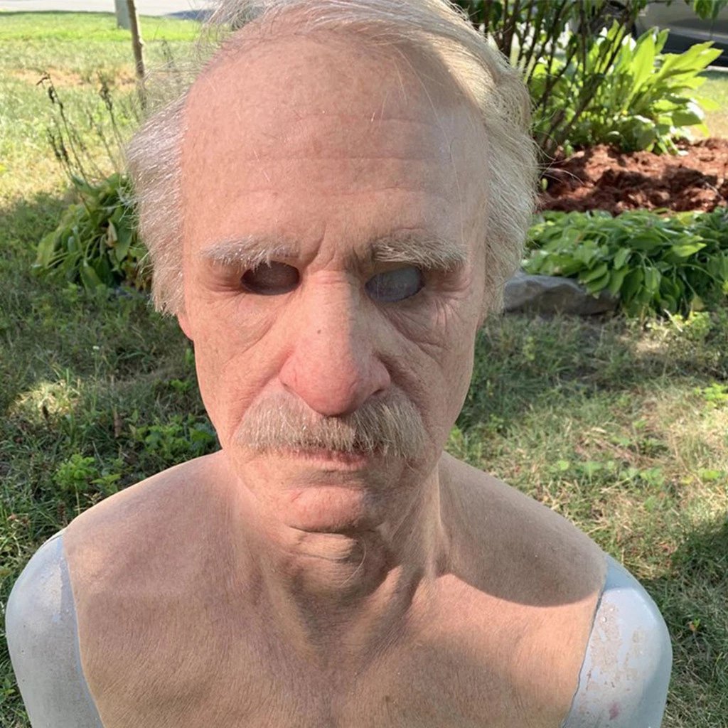Szórakoztató Halloween Cosplay Party Mask - Igazi Old Man sisakmaszk