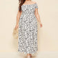 Virágos M-es, hajtogatott szegélyű ruha
