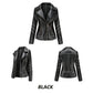New Fashion Zip Jacket Vékony női bőrkabát