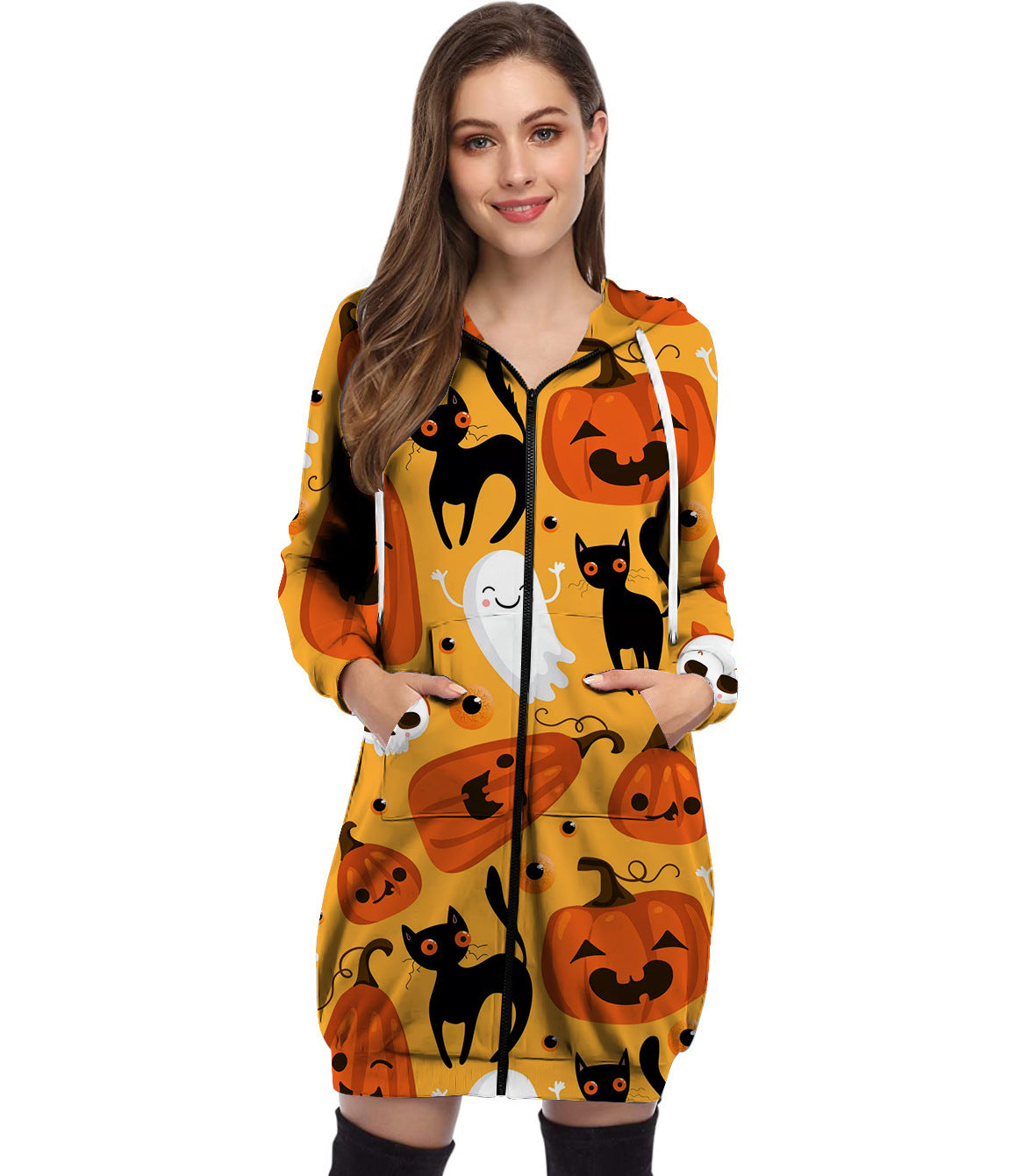 Halloween mintás kabát 2022