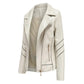 New Fashion Zip Jacket Vékony női bőrkabát