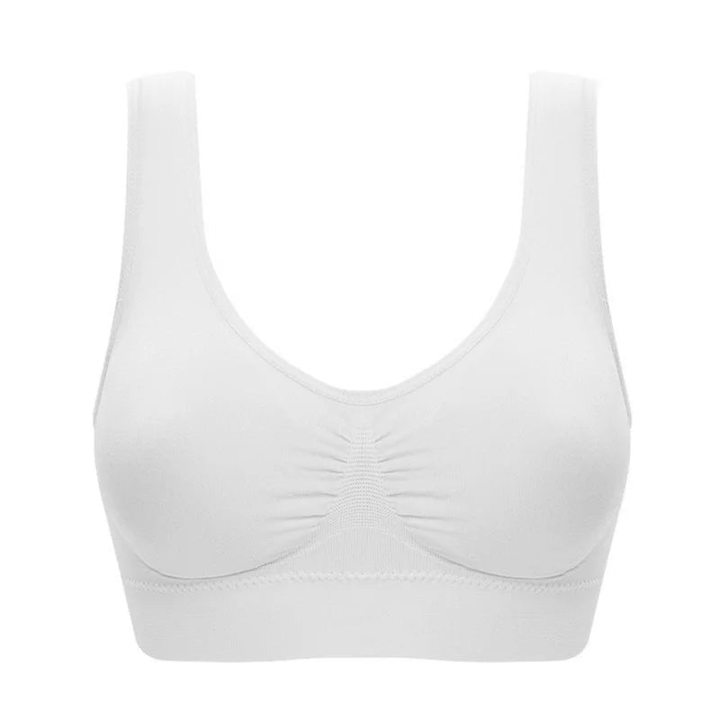S-6XL új hálós keret nélküli sportmelltartó női jóga futó ütésálló sportmelltartó