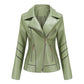 New Fashion Zip Jacket Vékony női bőrkabát