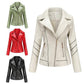 New Fashion Zip Jacket Vékony női bőrkabát
