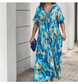 Novo vestido de Verão 2023 com decote em V para mulher