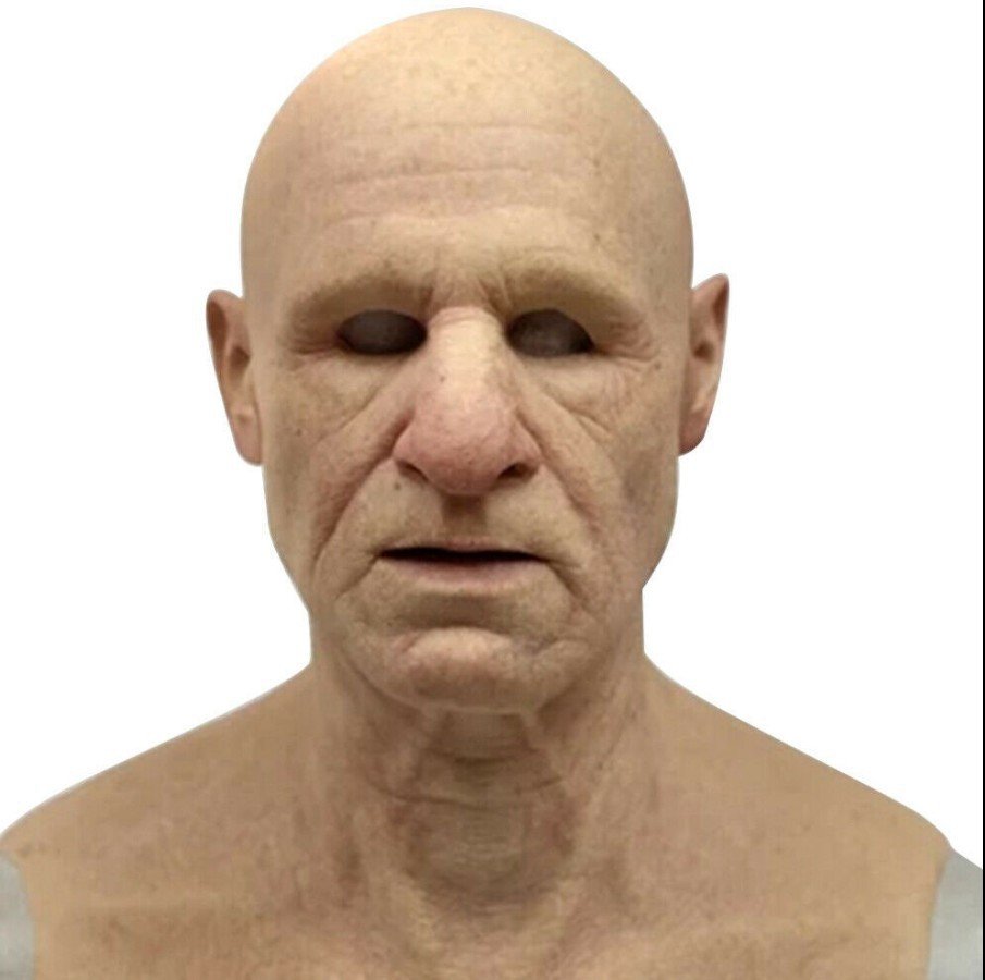 Szórakoztató Halloween Cosplay Party Mask - Igazi Old Man sisakmaszk