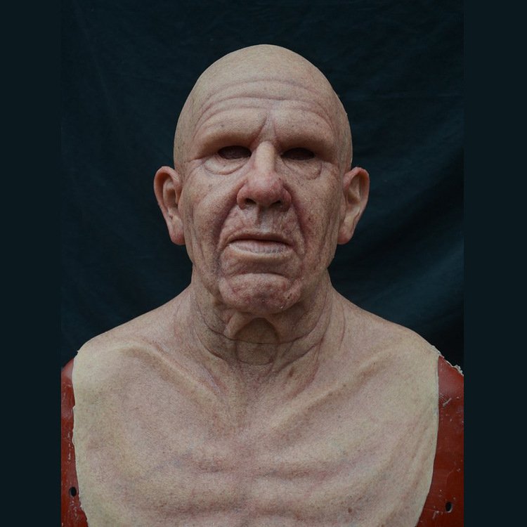 Szórakoztató Halloween Cosplay Party Mask - Igazi Old Man sisakmaszk