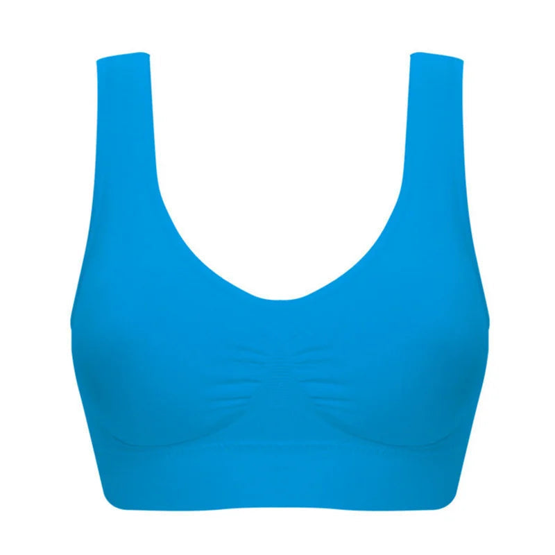 S-6XL új hálós keret nélküli sportmelltartó női jóga futó ütésálló sportmelltartó