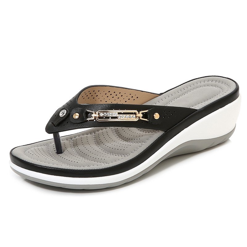 Női ívtámasz puha párna Flip Flops tanga szandál papucs