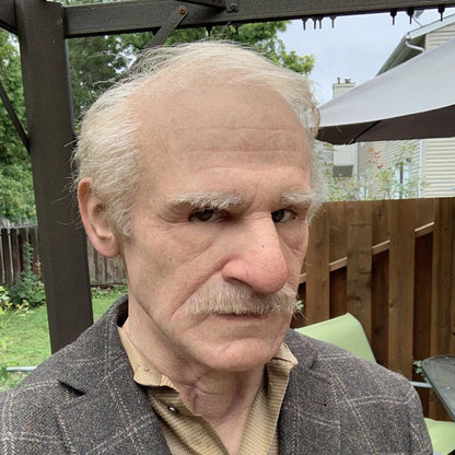 Szórakoztató Halloween Cosplay Party Mask - Igazi Old Man sisakmaszk