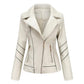 New Fashion Zip Jacket Vékony női bőrkabát