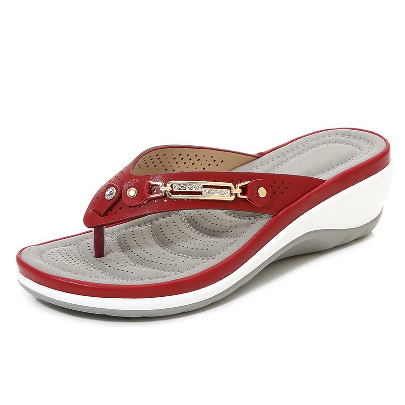 Női ívtámasz puha párna Flip Flops tanga szandál papucs