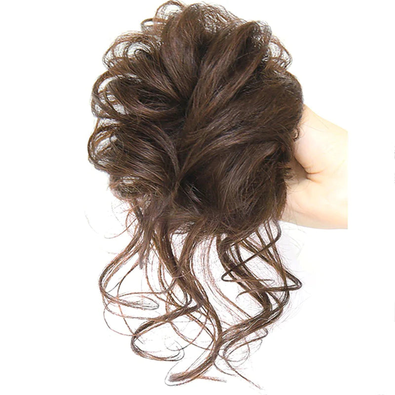 Scrunchie hosszabbítók rendetlen göndör kontyban