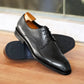 Sapatos De Couro Masculinos De Imitação De Madeira Moda Sapatos De Couro Quadrados Angustiados