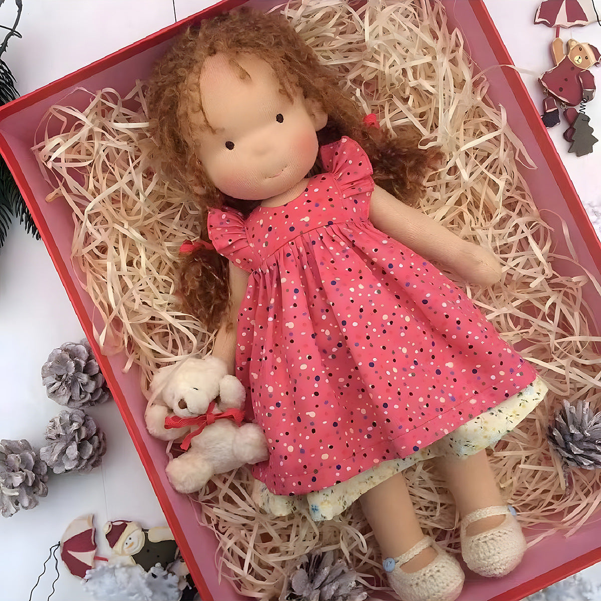 Művészi kézzel készített Waldorf baba - a megfelelő játékok gyerekeknek és felnőtteknek 🎁-Selena