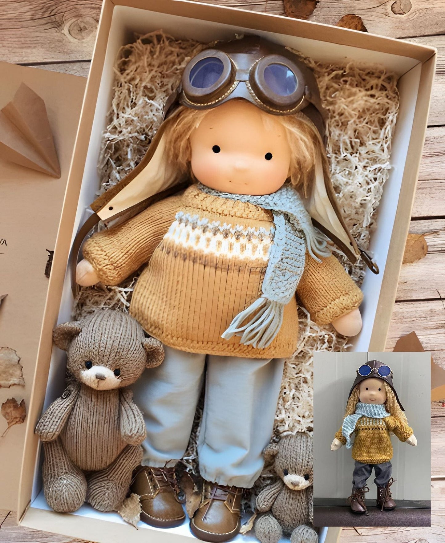 Művészi kézzel készített Waldorf baba - a megfelelő játékok gyerekeknek és felnőtteknek 🎁-Selena