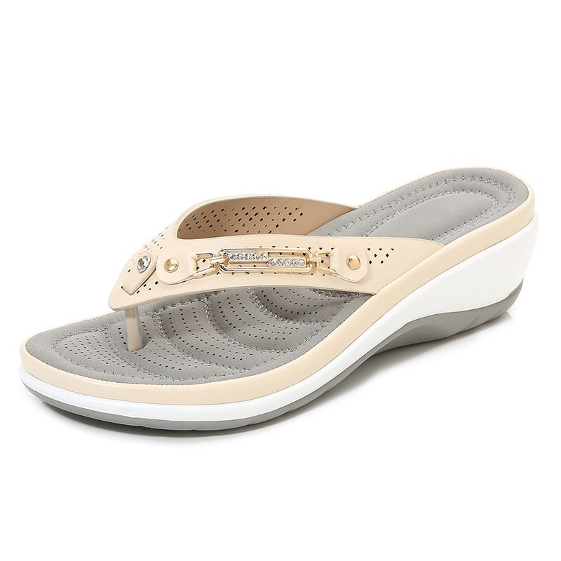 Női ívtámasz puha párna Flip Flops tanga szandál papucs