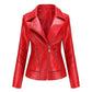 New Fashion Zip Jacket Vékony női bőrkabát