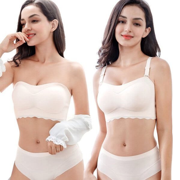 Női szexi pánt nélküli Push Up melltartó, nagy méretű (M-7XL)