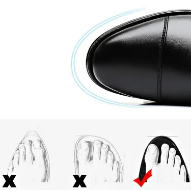 sapatos formais de couro masculino